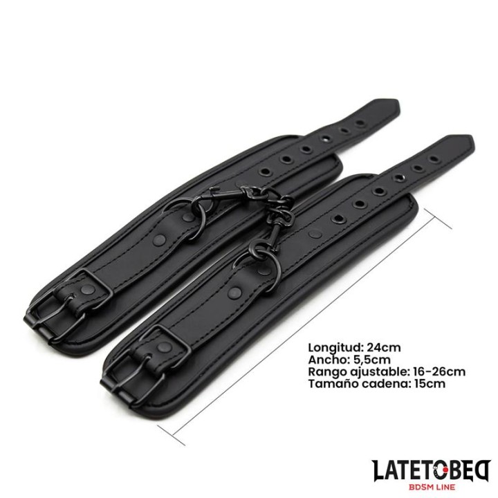 Algemas para Tornozelos Preto Sólido
