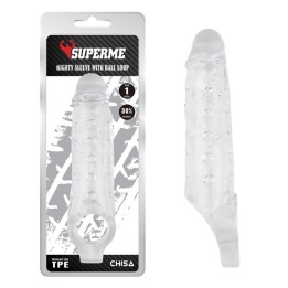Preservativo para Pénis com Suporte para Testículos Mighty Transparente
