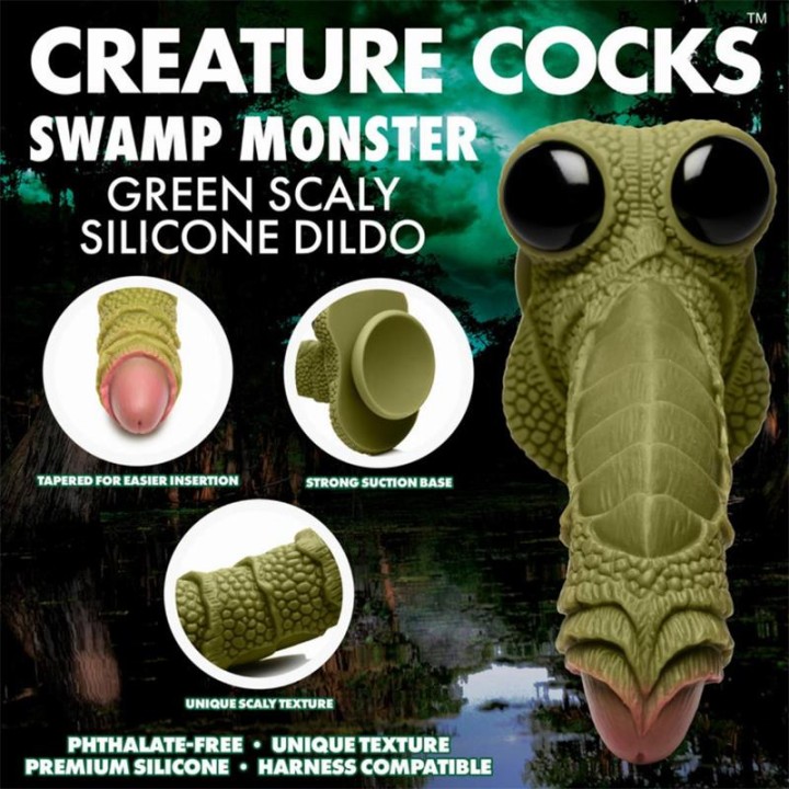 Dildo Monstro do Pântano Escamado 9.4