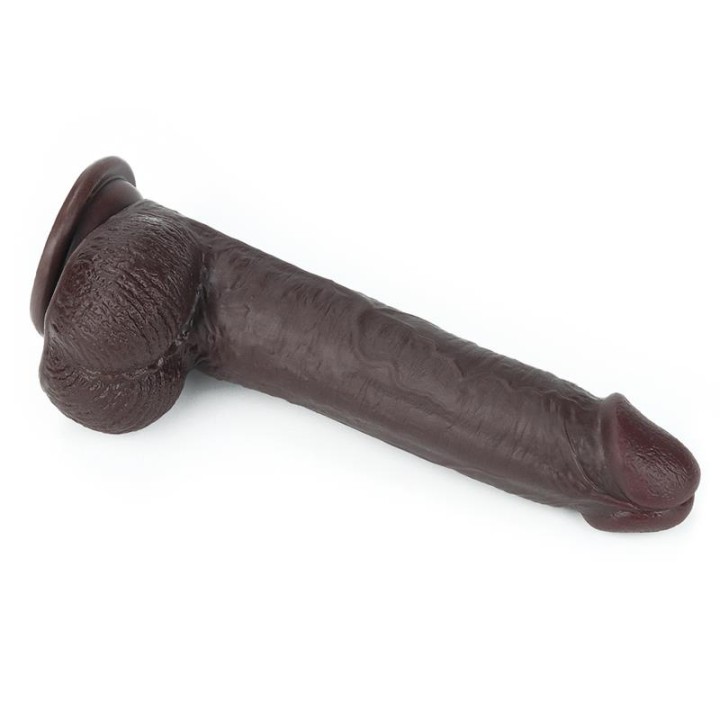 Dildo com Pele Retrátil 9 Negro