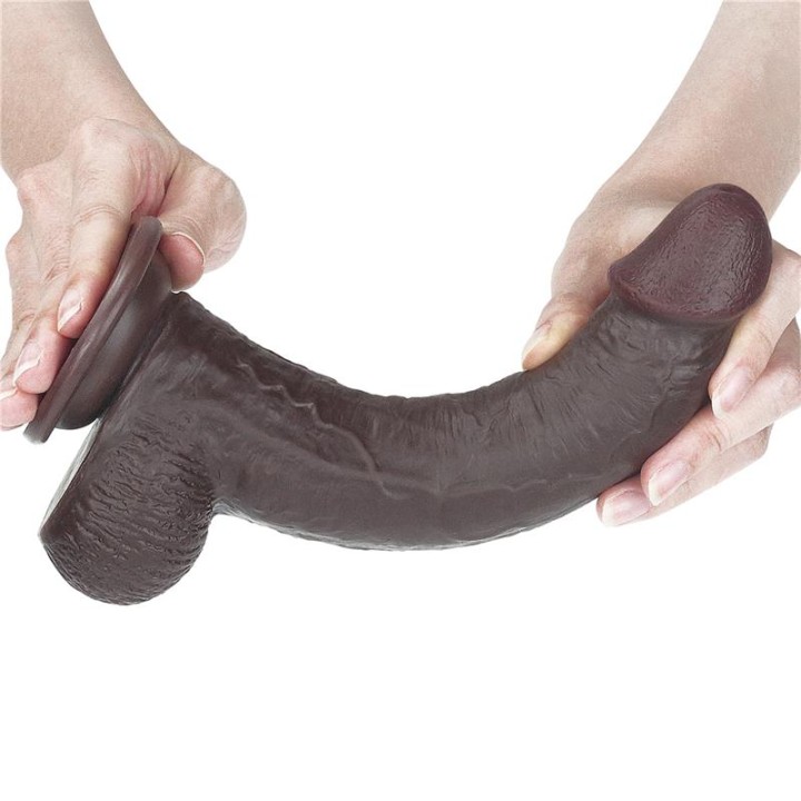 Dildo com Pele Retrátil 9 Negro