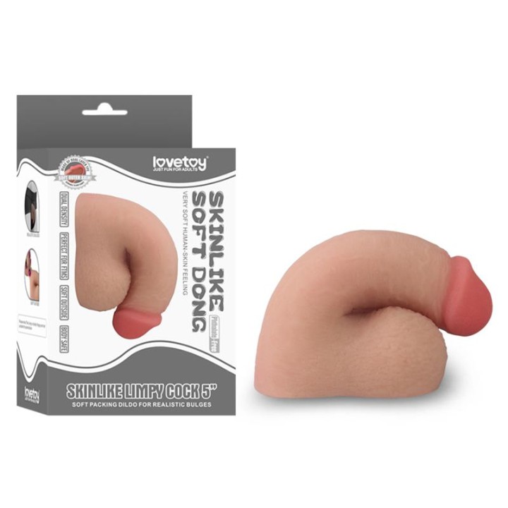 Dildo Limpy 100% Flexível 5 Natural