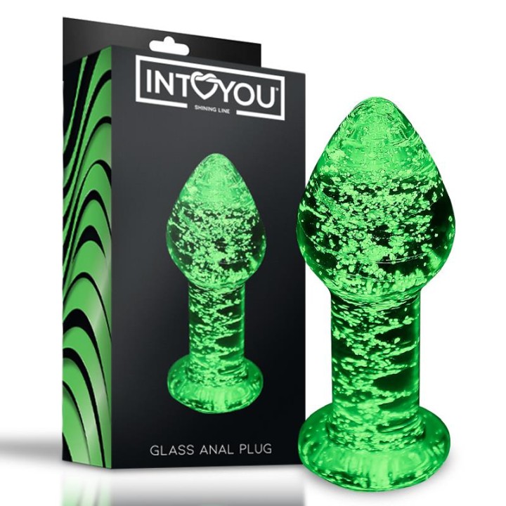 Plug Anal de Cristal que Brilha no Escuro