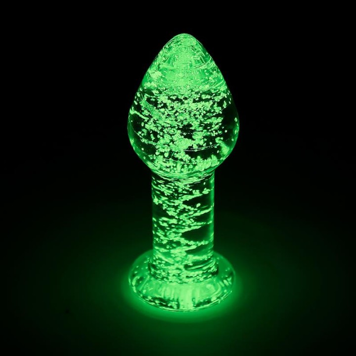 Plug Anal de Cristal que Brilha no Escuro
