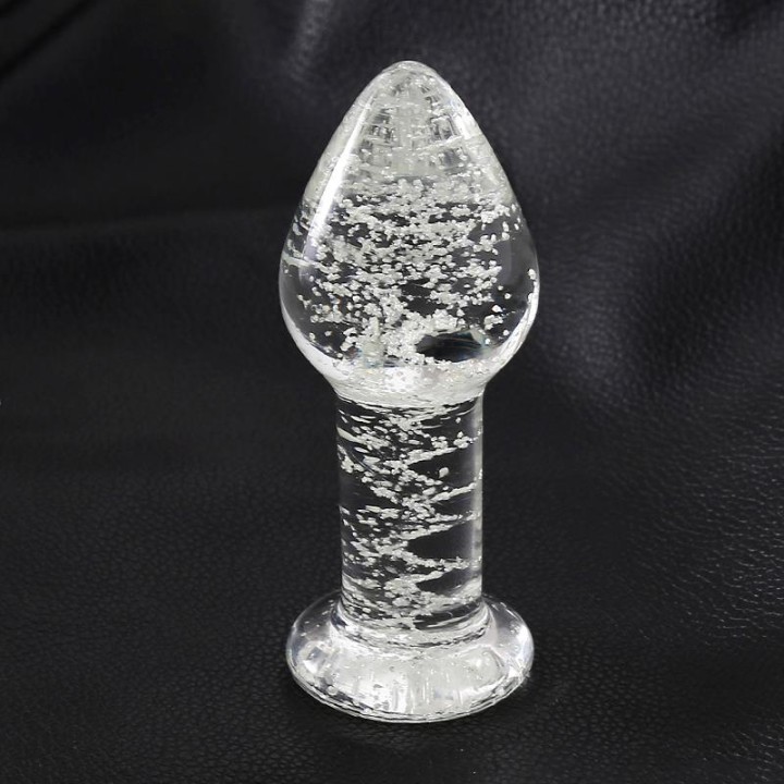 Plug Anal de Cristal que Brilha no Escuro
