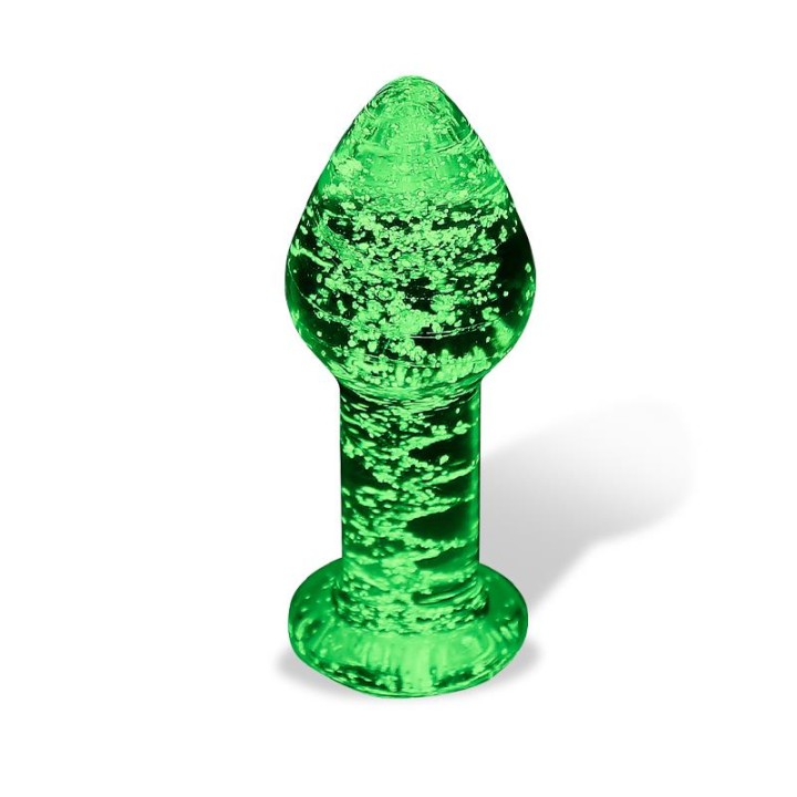 Plug Anal de Cristal que Brilha no Escuro