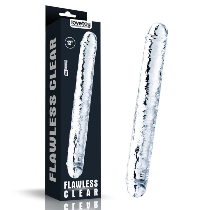 Dildo Duplo Transparente Flawless 12
