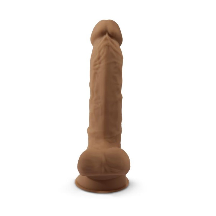 Dildo Dupla Densidade Mod. 1 - 7 Caramelo