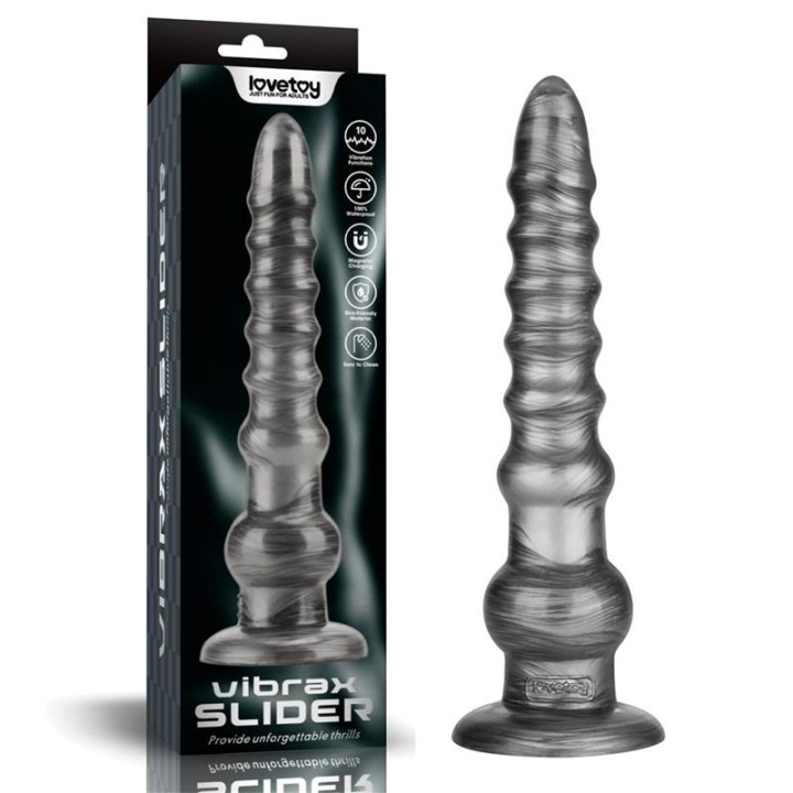 Vibrax Slider Dildo Anal com Vibração King Size 12.5"