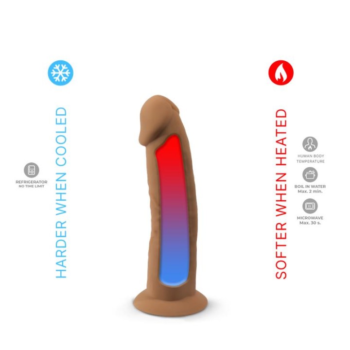 Dildo Dupla Densidade Mod. 2 - 6 Caramelo