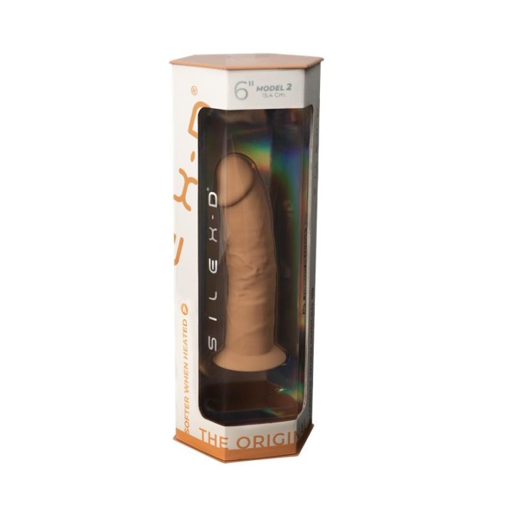 Dildo Dupla Densidade Mod. 2 - 6 Caramelo