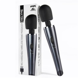Vibrador de Mão Relyme USB Silicone Preto