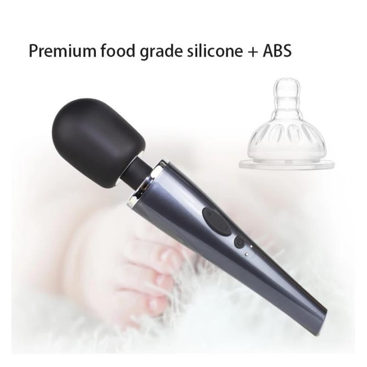 Vibrador de Mão Relyme USB Silicone Preto