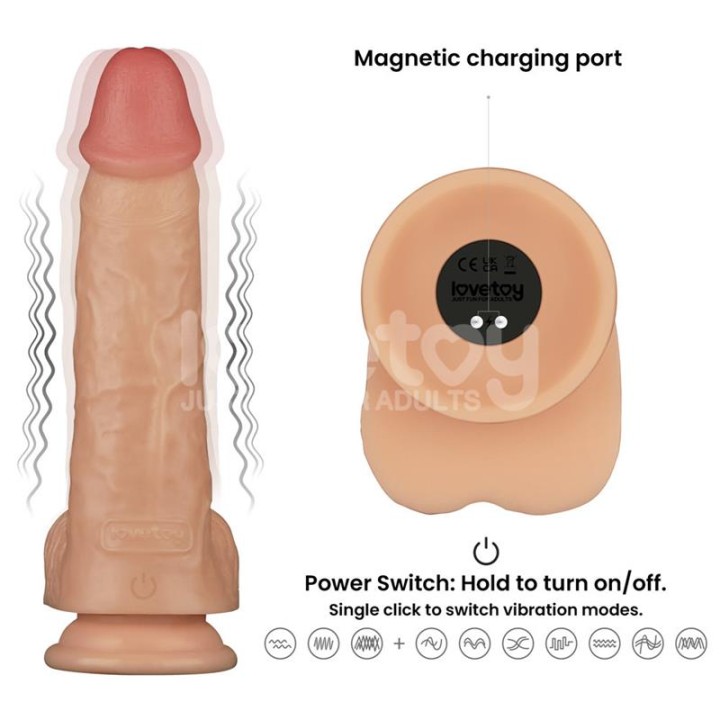 Power Basics Dildo com Vibração 9