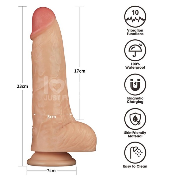 Power Basics Dildo com Vibração 9