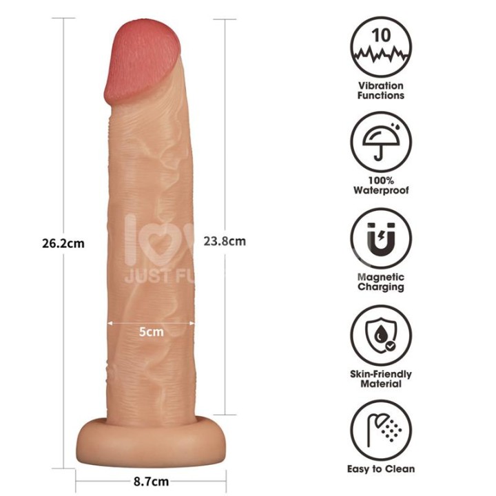 Power Basics Dildo com Vibração 10