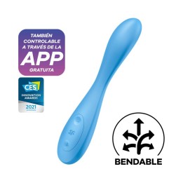 Vibrador G-Spot Flex 4 com APP Satisfyer Connect Azul