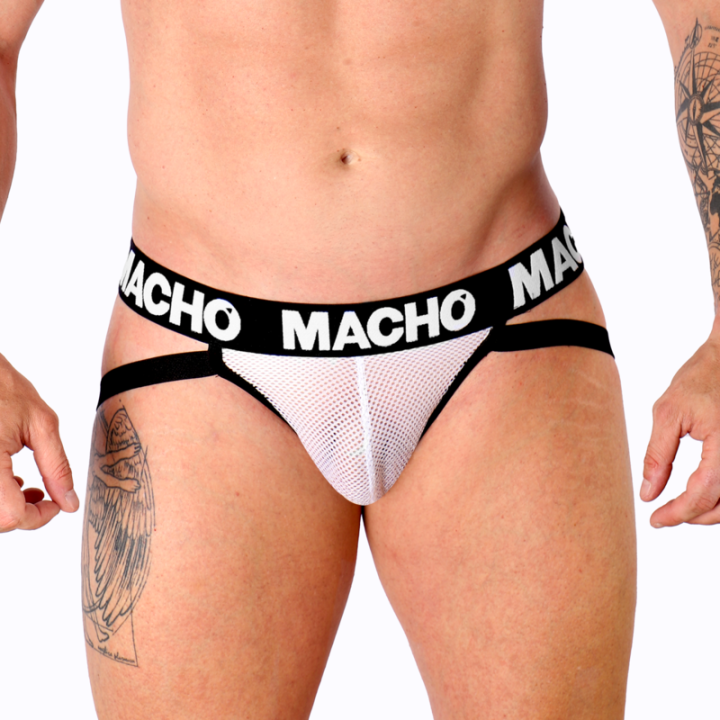 MACHO - MX26X1 JOCK GRID WHITE L