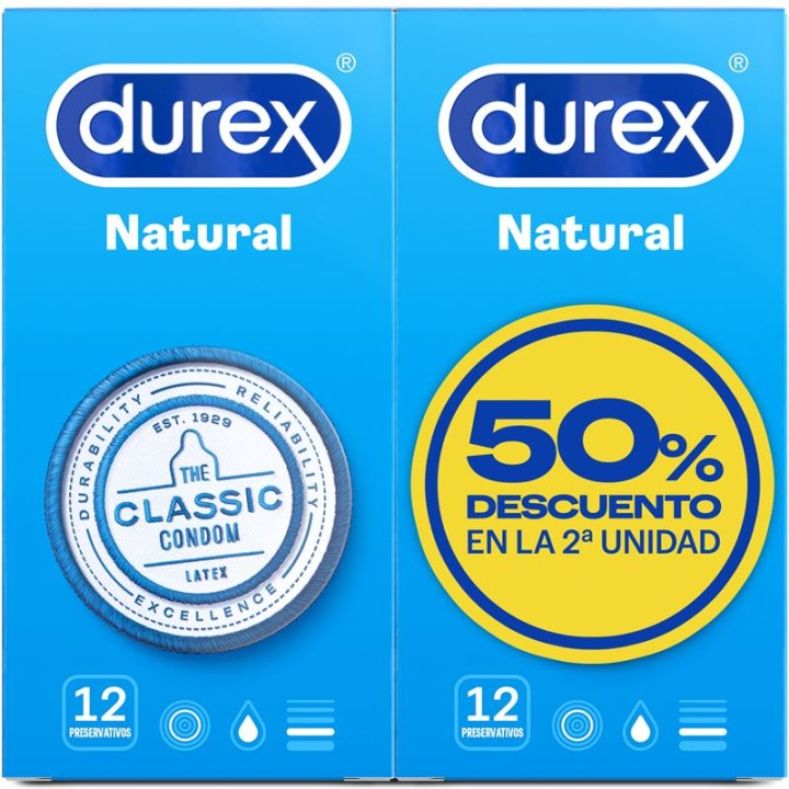 Preservativos Duplo Natural 2x 12 un.