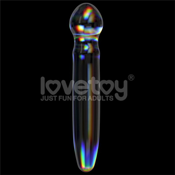 Dildo de Cristal que Brilha no Escuro Twilight Gleam Prism Glass