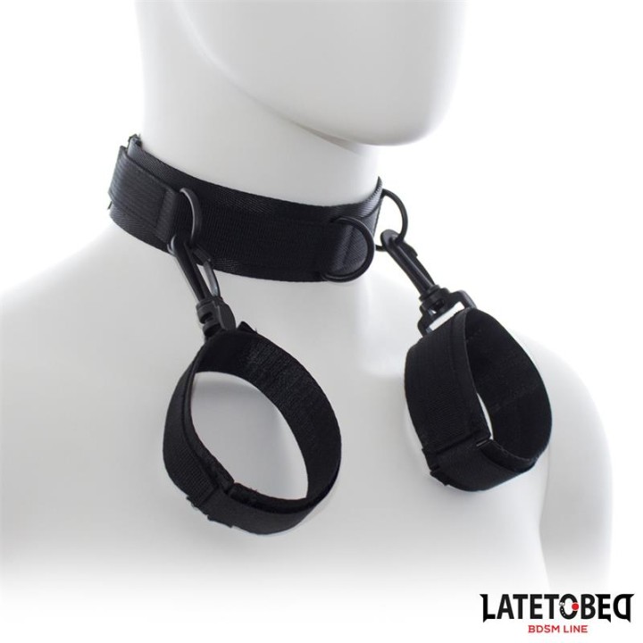Coleira com Algemas em Nylon Tamanho Único