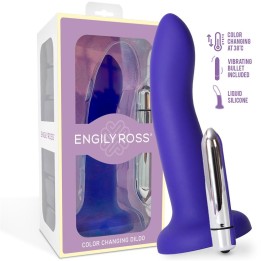 Dildo que Muda de Cor de Roxo para Rosa Tamanho S 14 cm