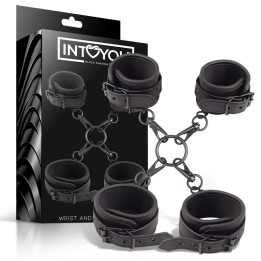 Conjunto de Algemas para Tornozelos e Pulsos em Couro Vegano