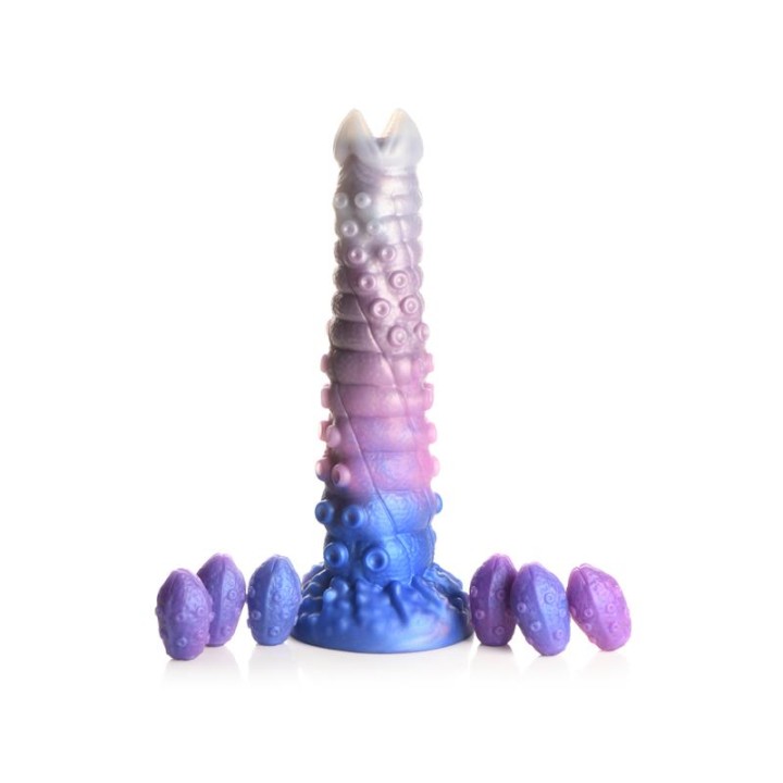 Tenta-Queen Dildo Ovipositor com 6 Ovos