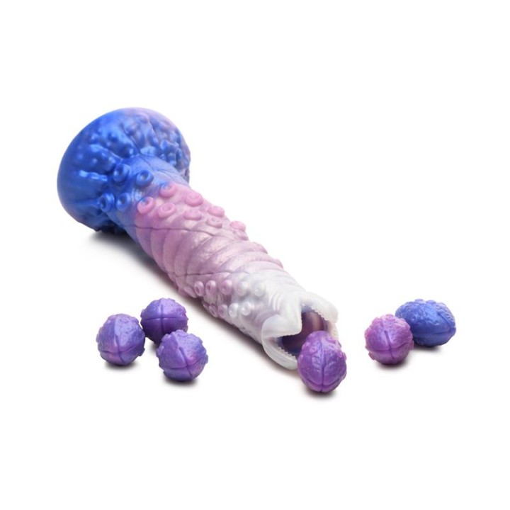 Tenta-Queen Dildo Ovipositor com 6 Ovos