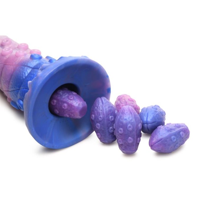 Tenta-Queen Dildo Ovipositor com 6 Ovos