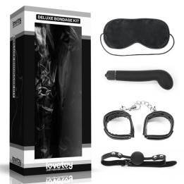 Kit Bondage Deluxe com Vibrador Preto