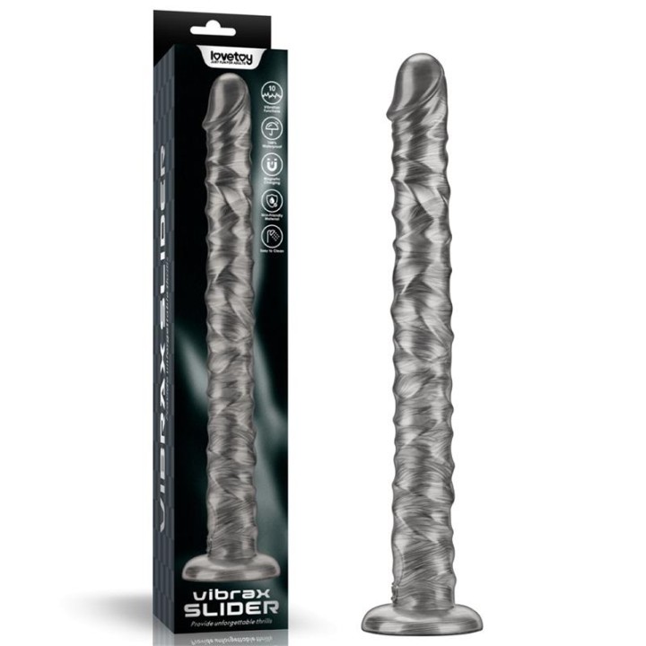 Vibrax Slider Dildo Anal com Vibração King Size 16"