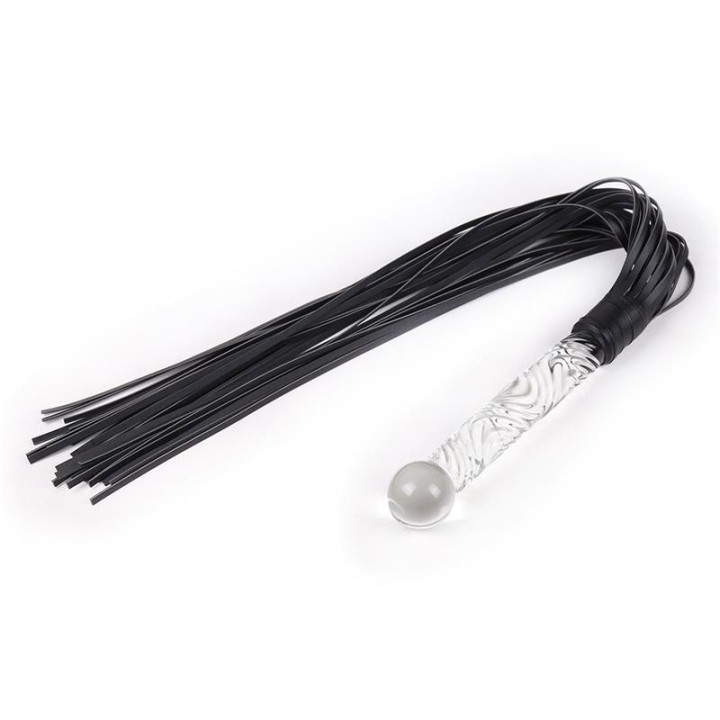Flogger com Cabo de Cristal 70 cm