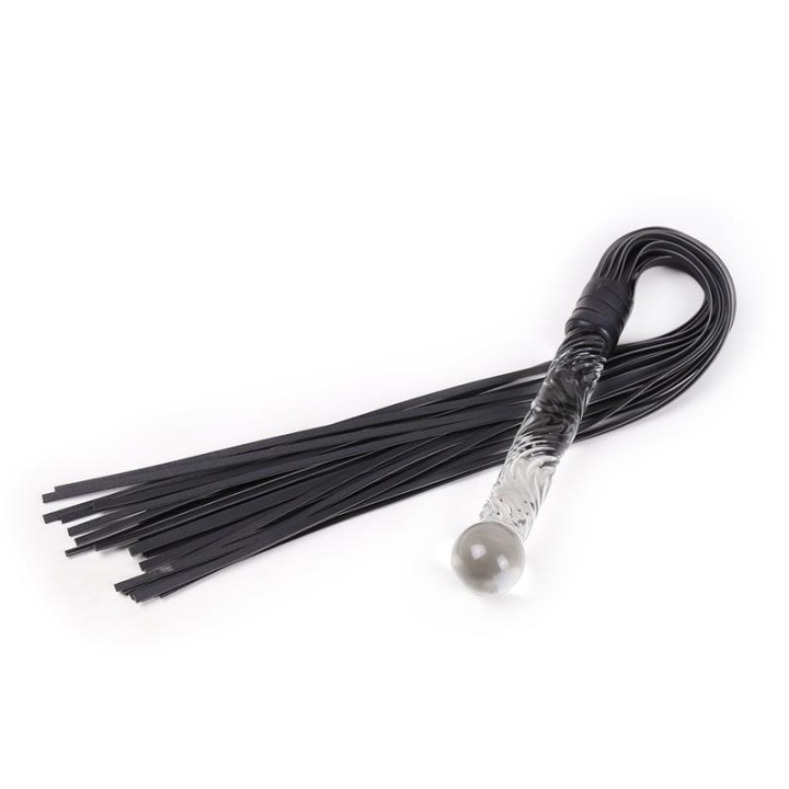 Flogger com Cabo de Cristal 70 cm