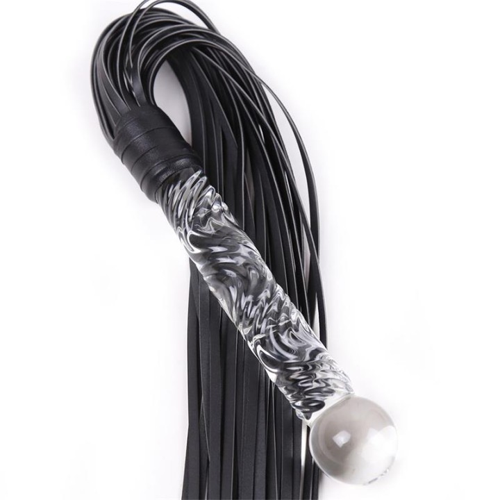 Flogger com Cabo de Cristal 70 cm
