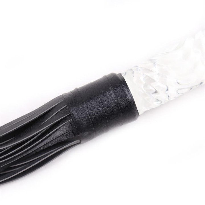 Flogger com Cabo de Cristal 70 cm