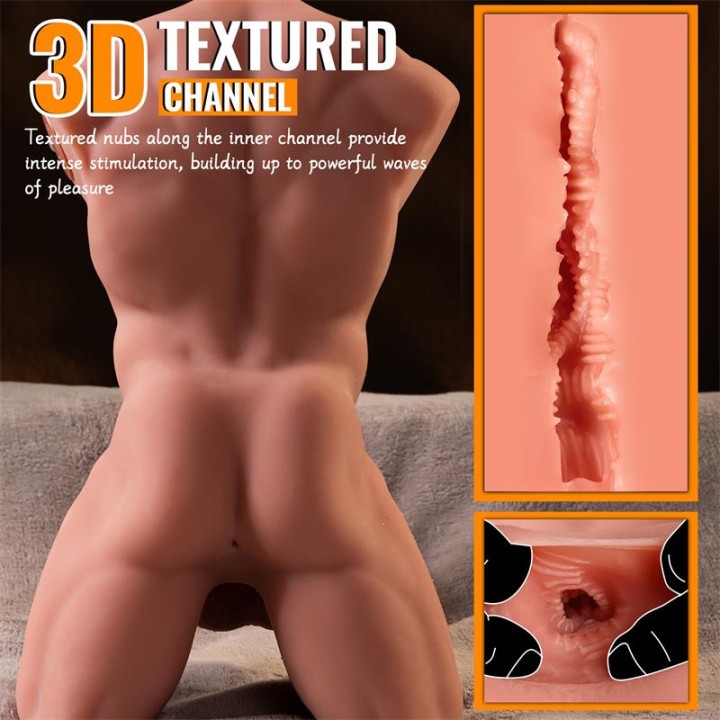 Torso Ely com Dildo Desmontável, Thrusting e APP 4.1 kg