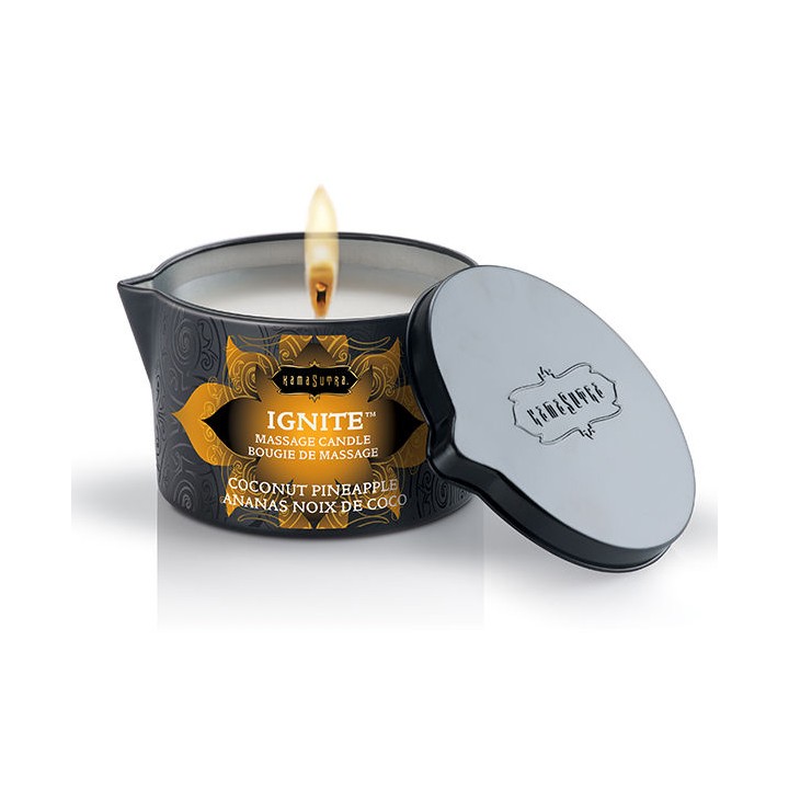 KAMASUTRA - COCONUT AND PINEAPPLE MASSAGE CANDLE 170GR