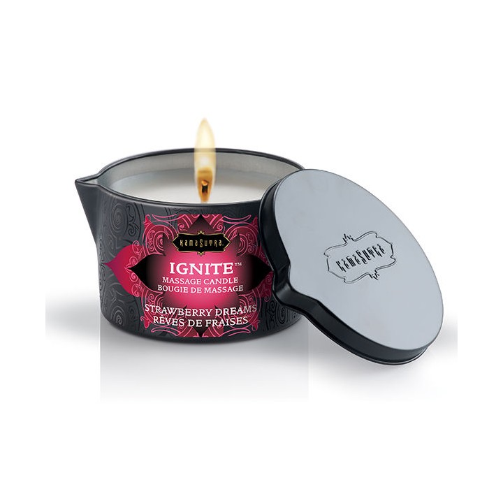 KAMASUTRA - STRAWBERRY DREAMS MASSAGE CANDLE 170 GR