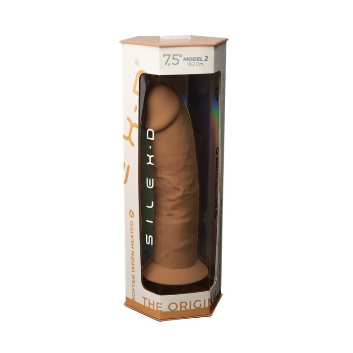 Dildo Dupla Densidade Mod. 2 - 7.5 Caramelo