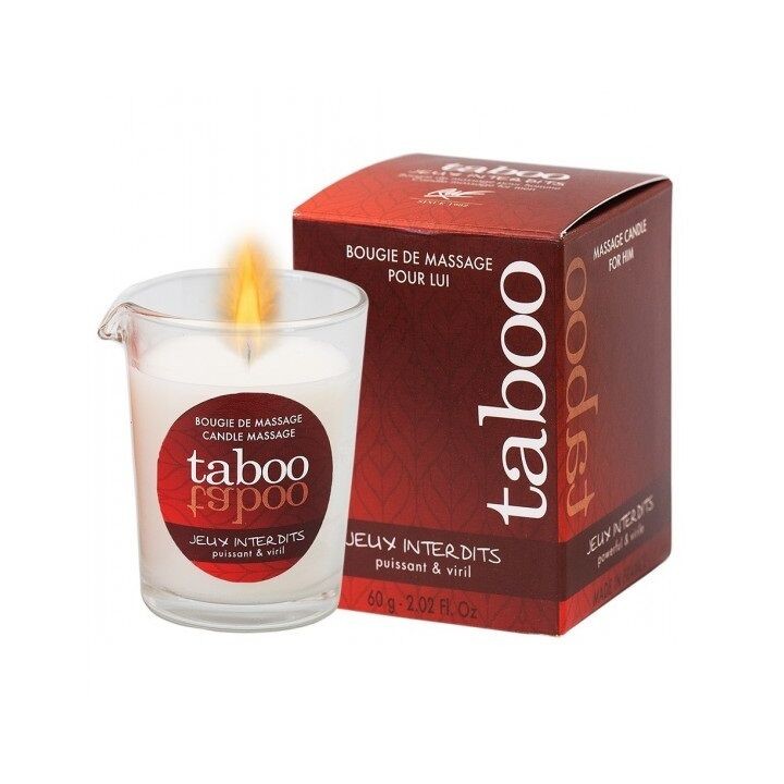 RUF - TABOO MASSAGE CANDLE FOR HIM JEUX INTERDITS WILD LICHEN AROMA