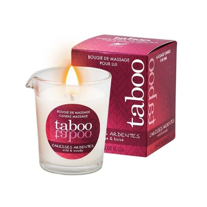 RUF - TABOO MASSAGE CANDLE FOR HIM CARESSES ARDENTES FERN AROMA