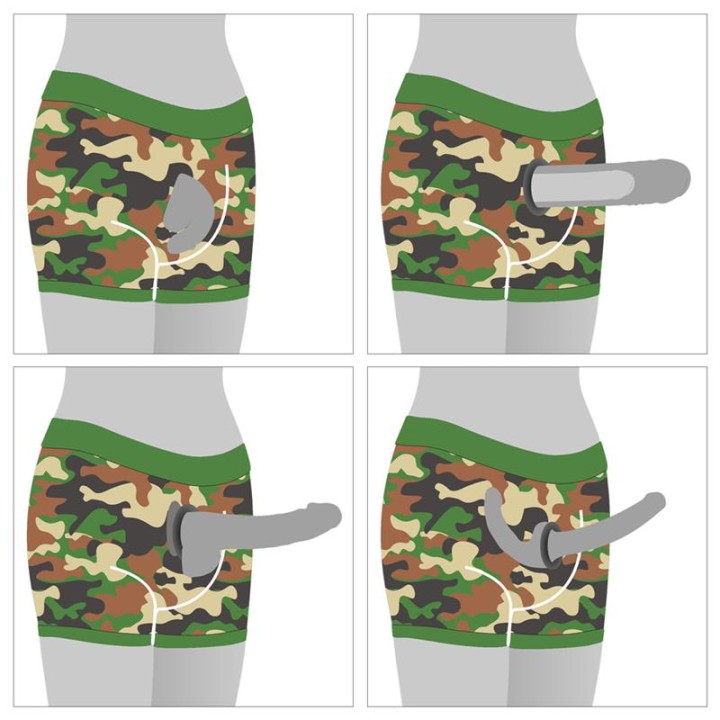 Boxers Strap-On Camuflado 28-32