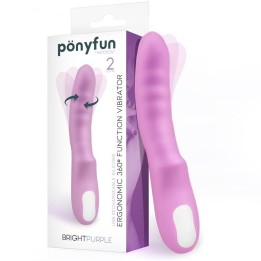 Brightpurple Vibrador e Rotador Duplo Motor 360º USB Silicone