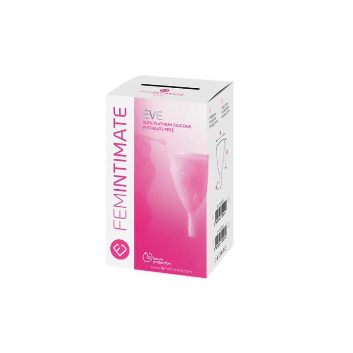 Copa Menstrual Ève Rosa Tamanho L Silicone Platina
