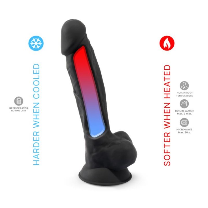 Dildo Dupla Densidade Mod. 1 - 7 Negro