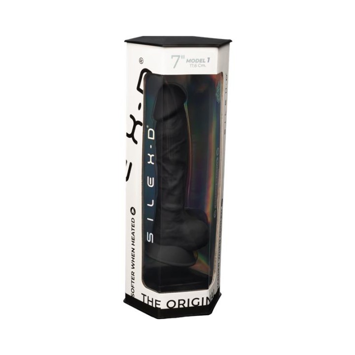 Dildo Dupla Densidade Mod. 1 - 7 Negro