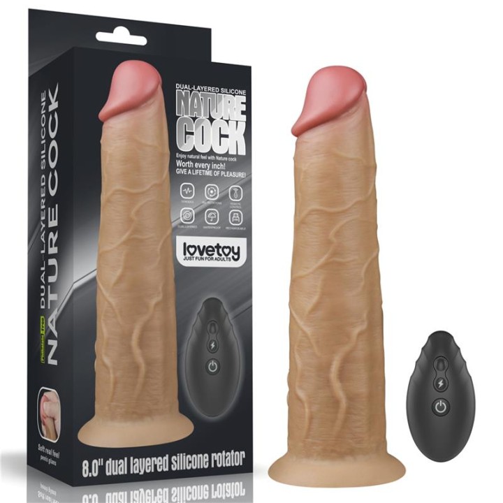 Vibrador de Dupla Camada com Rotação 8