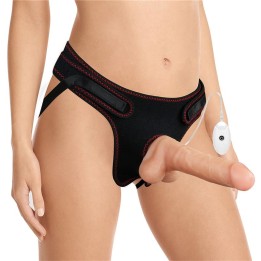 Arnés com Dildo Vibratório e Controlo Remoto 7.5