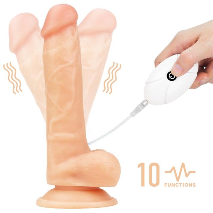 Arnés com Dildo Vibratório e Controlo Remoto 7.5